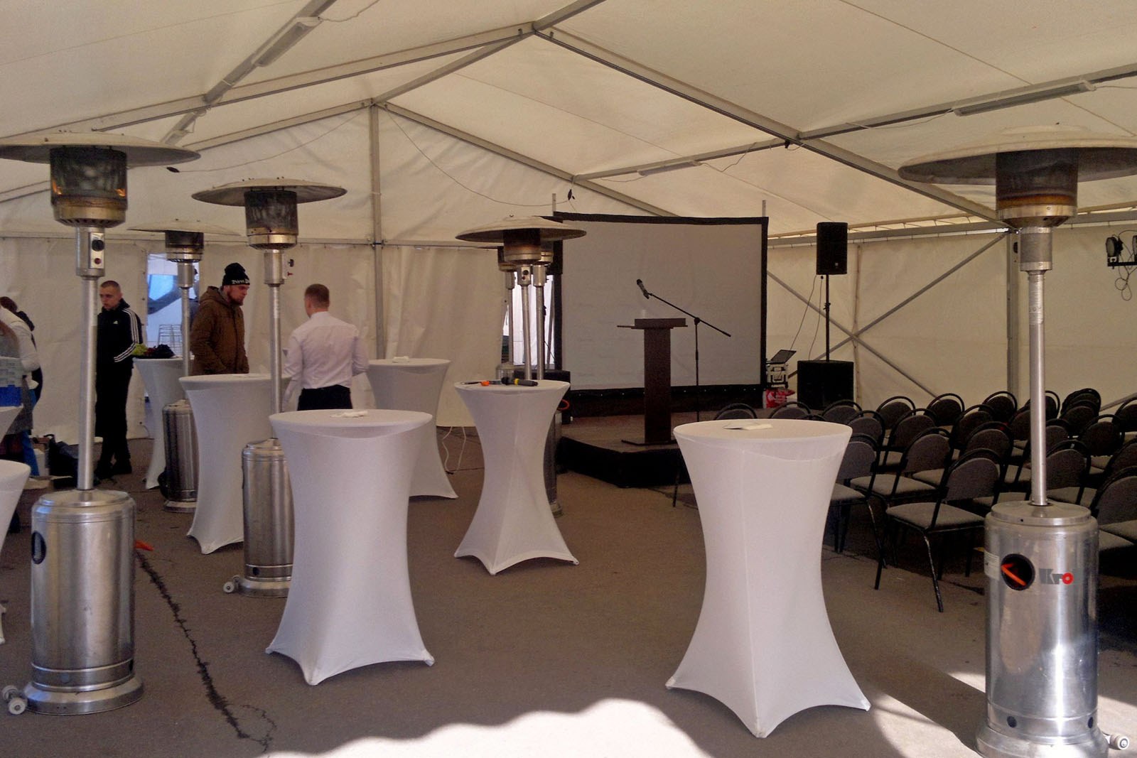 Аренда уличных газовых обогревателей